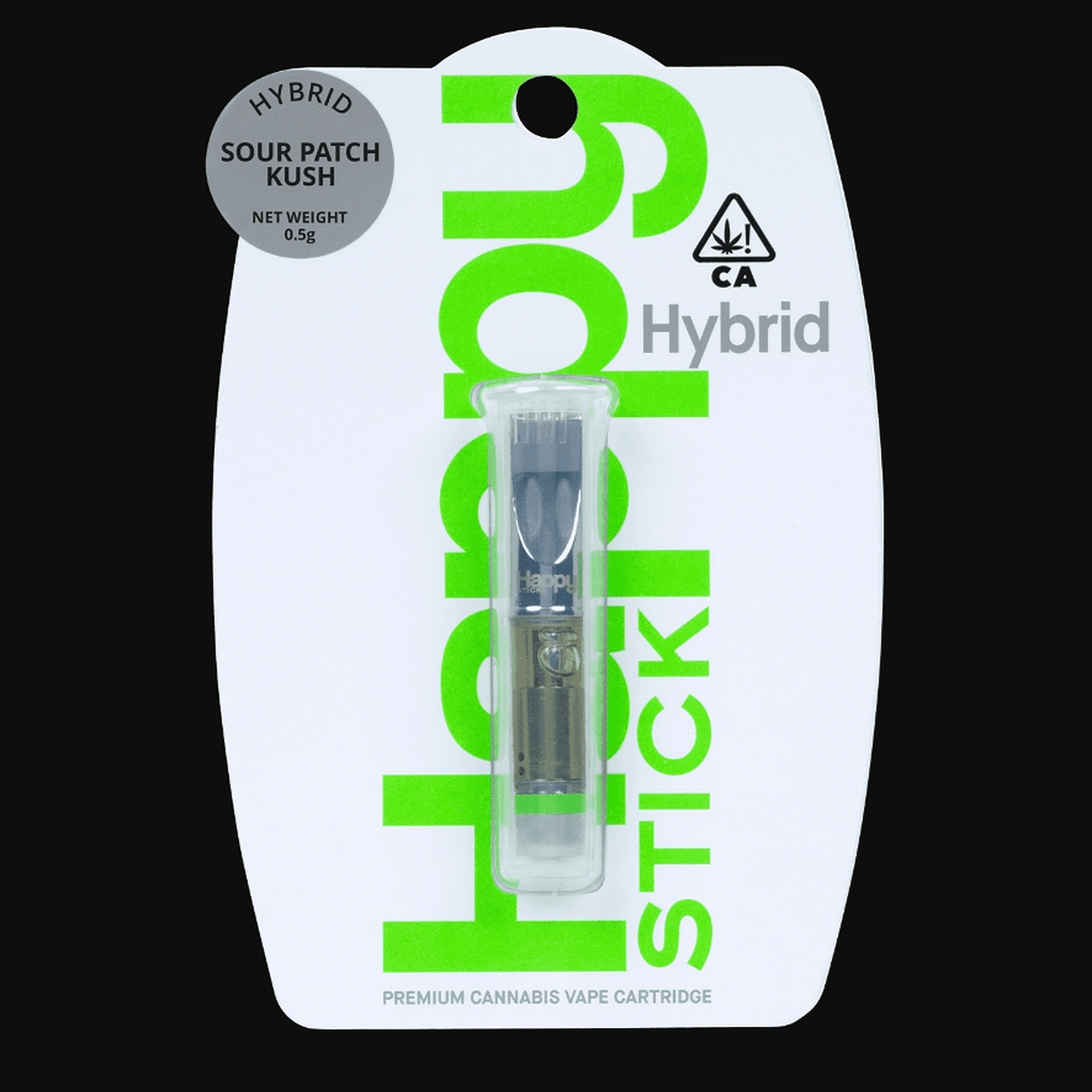 Happy Sticks Sour Patch Kush Distillate Cartridge 0.5g Leafly